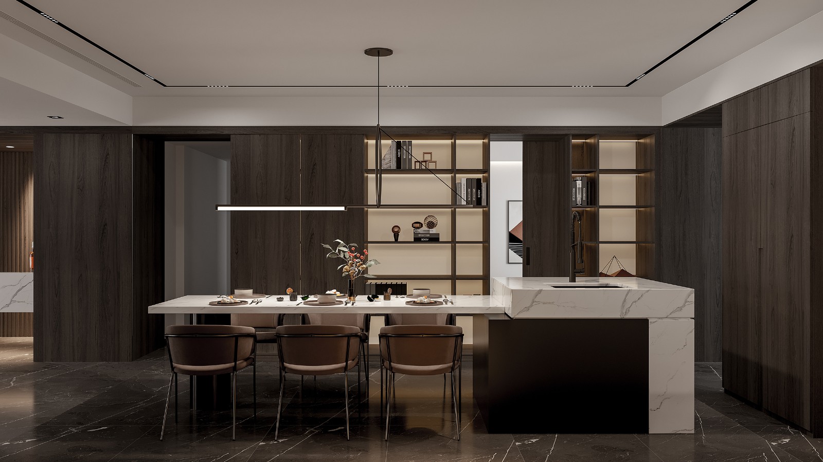 现代风格室内设计家装案例-餐厅 现代风格室内设计家装案例-餐厅