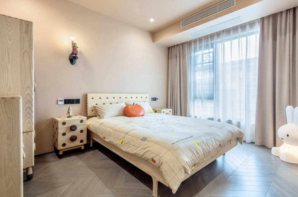 现代简约风格室内家装案例效果图-次卧 现代简约风格室内家装案例效果图-次卧