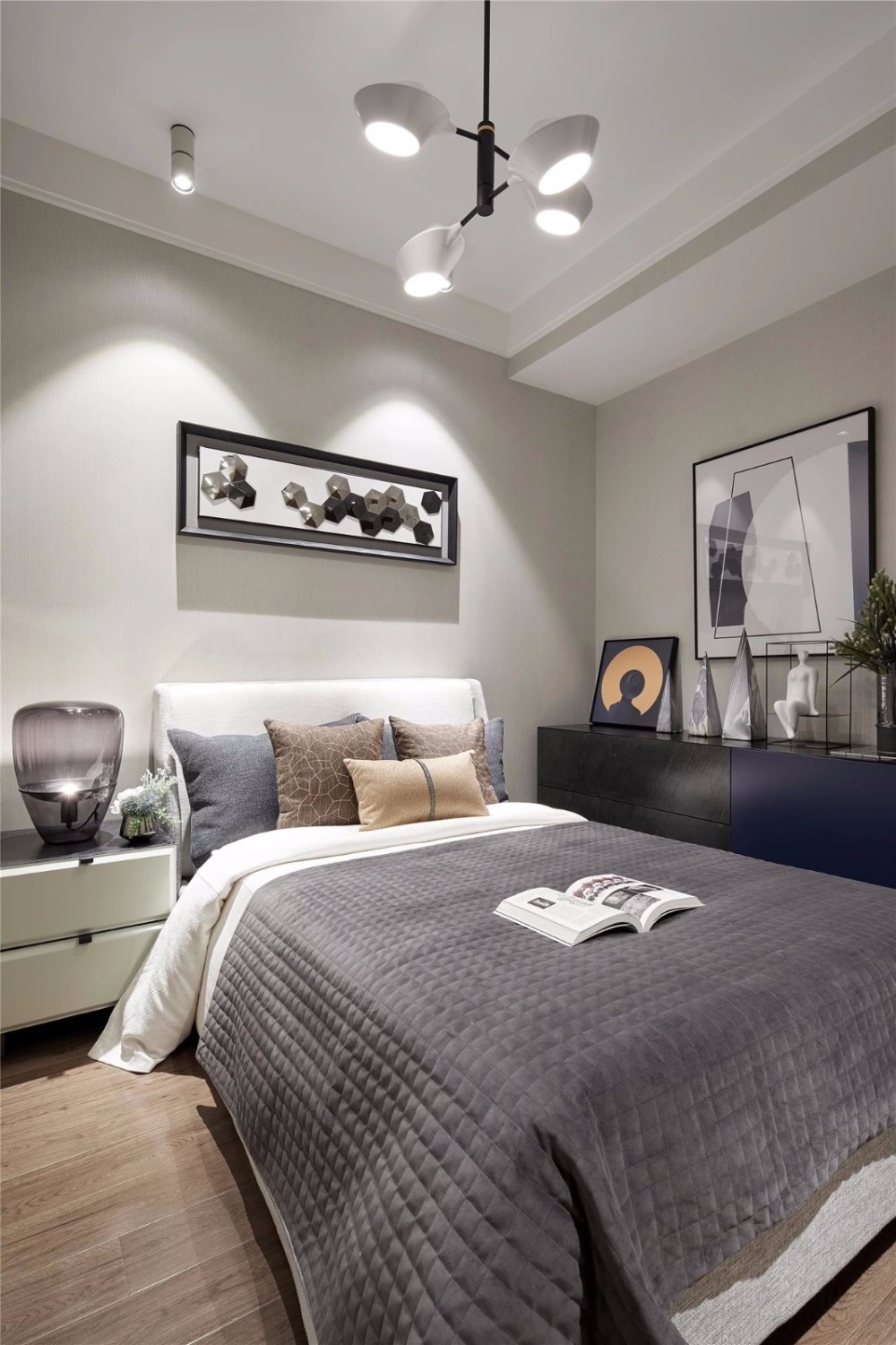 北欧轻奢风格室内设计家装案例-次卧 北欧轻奢风格室内设计家装案例-次卧