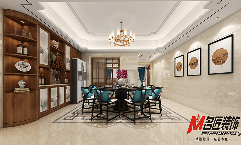 现代前卫风格室内装修效果图-宝德家园三居143平米-餐厅 现代前卫风格室内装修效果图-宝德家园三居143平米-餐厅