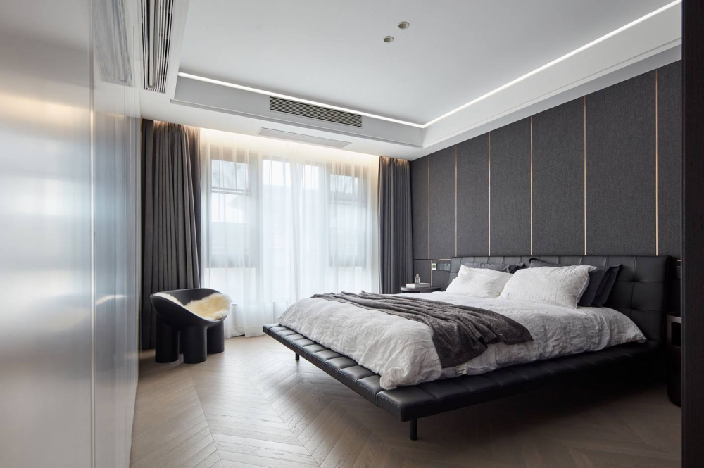现代简约风格室内家装案例效果图-卧室 现代简约风格室内家装案例效果图-卧室