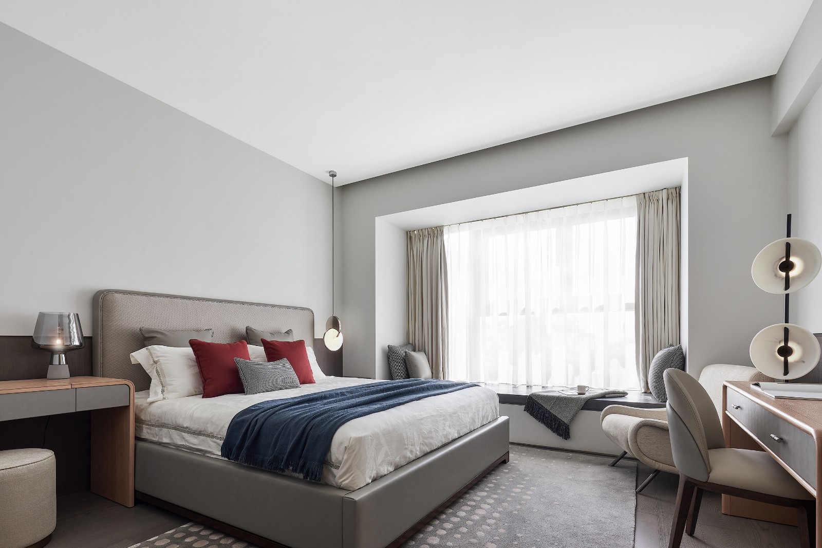 现代简约风格家装设计室内装修效果图-卧室 现代简约风格家装设计室内装修效果图-卧室