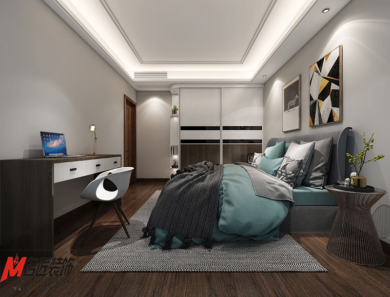 现代前卫风格室内装修效果图-宝德家园三居143平米-卧室 现代前卫风格室内装修效果图-宝德家园三居143平米-卧室
