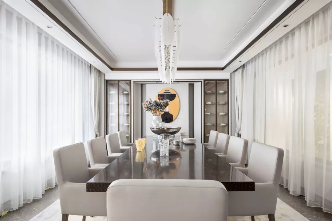 佛山装修公司现代简奢风格别墅装修效果图-餐厅 佛山装修公司现代简奢风格别墅装修效果图-餐厅